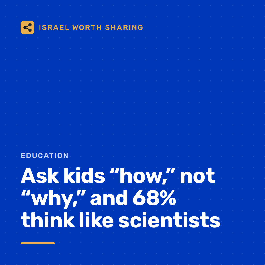 Ask kids “how,” not “why,” and 68% think like scientists